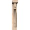 Ekena Millwork Merced Block Smooth Bracket w/ Offset Brace, Douglas Fir, 3 1/2"W x 16"D x 20"H BKT0402X16X20MRC05SDF - alternate 3